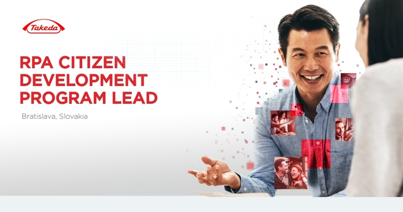 Citizen Development Program Images Takeda - RPA Citizen Development Program Lead - Bratislava